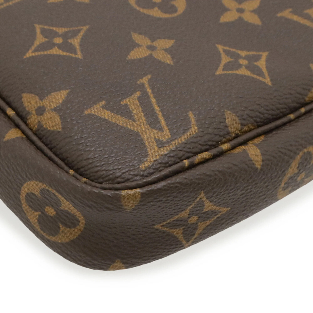 LOUIS VUITTON Authentic Brown Monogram Pochette Mini Bag - Picture 4 of 10
